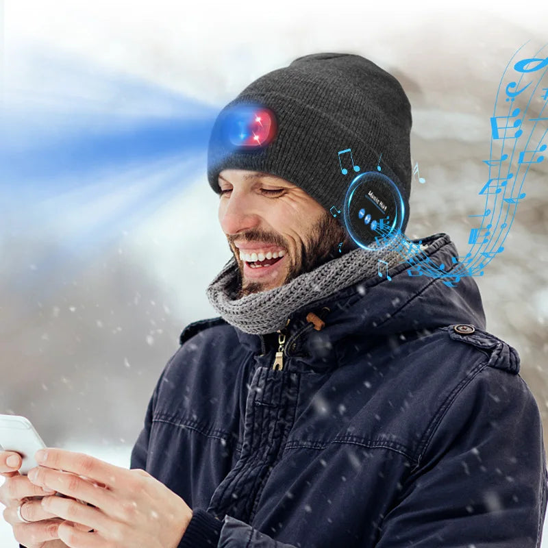 Bonnet ™ Bluetooth avec Lumière Pratique et Connecté