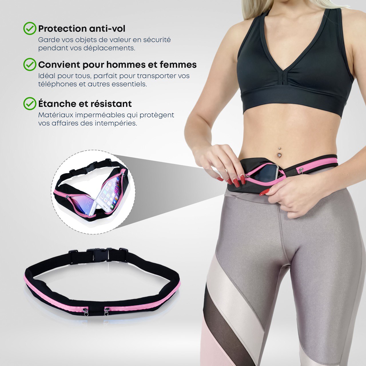 Ceinture™  pratique pour tout emporter en sécurité